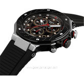 TISSOT T-RACE T141.417.27.081.00 Black Silver Rubber Strap